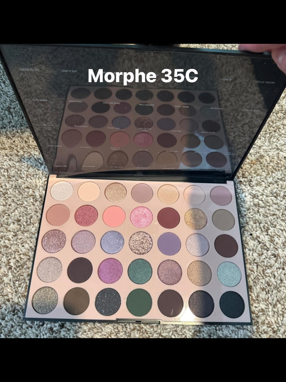 Morphe 35C Neutral Glam Eyeshadow Palette - Mixed Shades